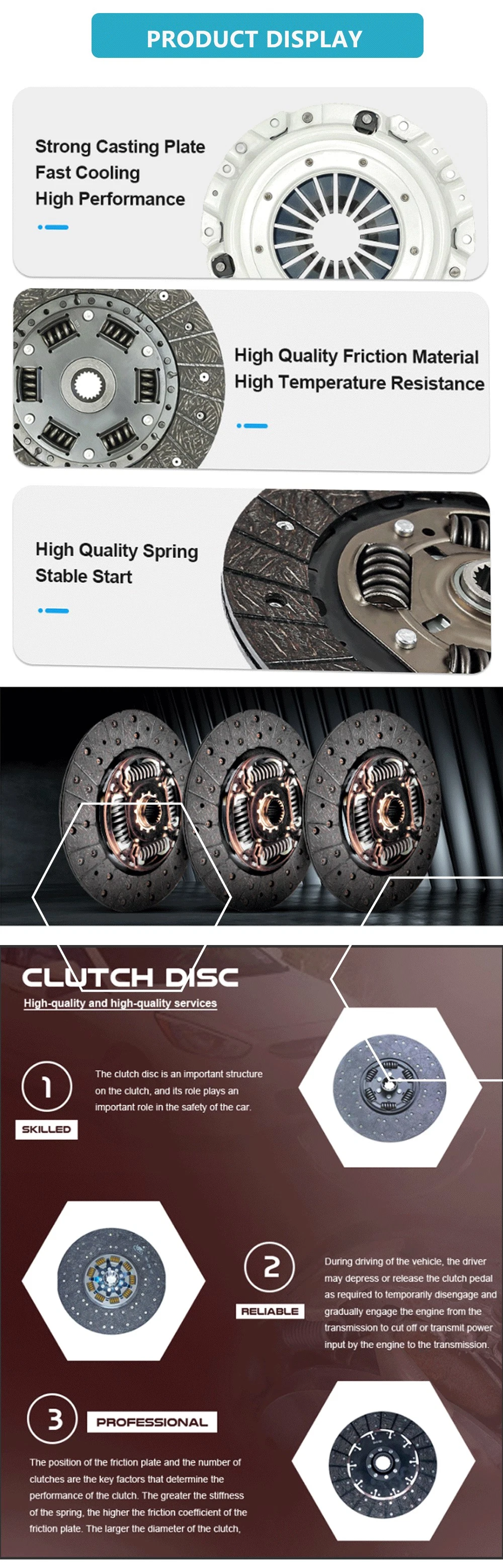 Parts Clutch Disc Cars Clutch Disk Racing Clutch Disc