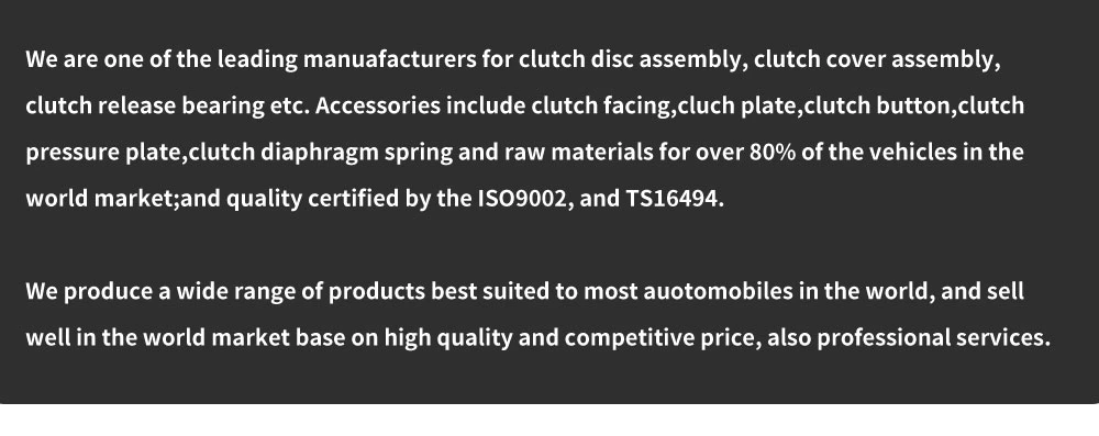 Car Clutch Disc for Toyota Hilux Vigo 2kd Parts 31250-0K204