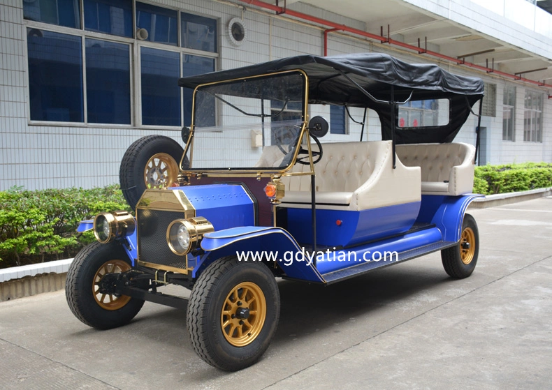 Old American Style Golf Cart Retro Electric Club Car Design for Sightseeing Tourism Business
