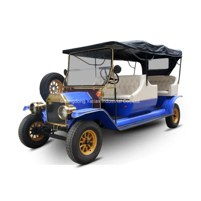 Old American Style Golf Cart Retro Electric Club Car Design for Sightseeing Tourism Business